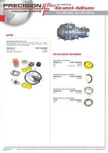 Visor (plástico) con junta, Alcatel-Adixen, Precision Scientific, Varian-Agilent, Part# 83546PP