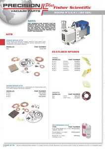 Paletas, Admisión - GX, Fisher Scientific, Welch, DirecTorr, Maxima 8907A, M4C, Part# 616051