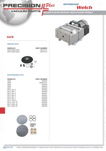 Kit de mantenimiento - Welch MP/MPC 301 Z & MP/MPC 601 E
